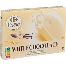 CARREFOUR EXTRA Glaces chocolat blanc vanille 308g