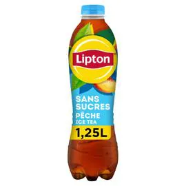 LIPTON Boisson au thé saveur pêche sans sucres 1,25l