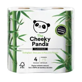 THE CHEEKY PANDA Papier toilette 100% bambou l'unité