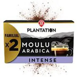 MARQUE REPÈRE, PLANTATION Café moulu Intense et aromatique 2x250g