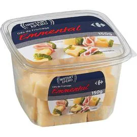 CARREFOUR Fromage dés d'emmental 150g
