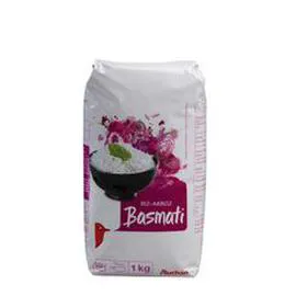 AUCHAN Riz basmati prêt en 11 min 1kg