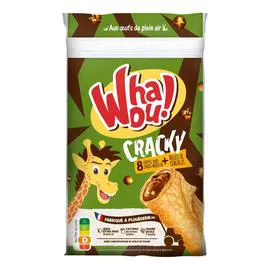 WHAOU! Crêpe fourrée Cracky Noisette/Céréales x8 256g