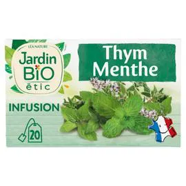 LÉA NATURE, JARDIN BIO ÉTIC Infusion thym menthe Bio 30g