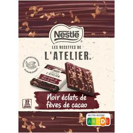 NESTLÉ, LES RECETTES DE L'ATELIER Chocolat mignonettes éclat fèves de cacao 192g