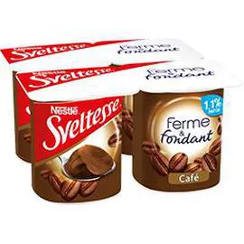 NESTLÉ, SVELTESSE Yaourts allégés Café 4x125g