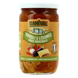 DANIVAL Ravioli 5 Légumes Bio 670g