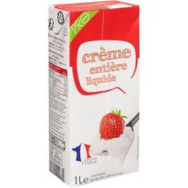  Crème Entière Liquide Stérilisée UHT 30% Mat.Gr. 1l