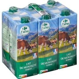 CARREFOUR EXTRA Lait écrémé 6x1l