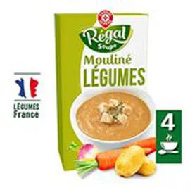 MARQUE REPÈRE, RÉGAL SOUPE Soupe Mouliné 10 légumes variés 1l