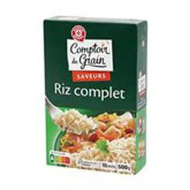MARQUE REPÈRE, COMPTOIR DU GRAIN Riz complet 10min 500g