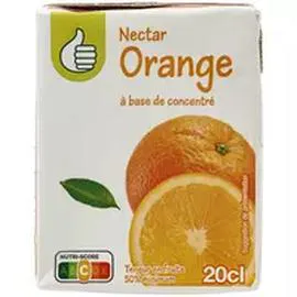 AUCHAN, POUCE Nectar d'orange en briquette 200ml