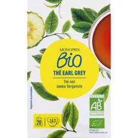 MONOPRIX BIO Thé Earl Grey bio 40g