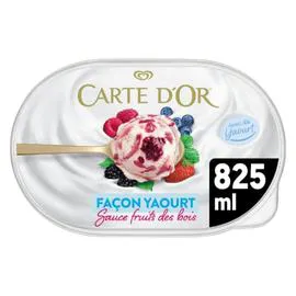 CARTE D'OR Glace Façon Yaourt Sauce Fruits des Bois 480g