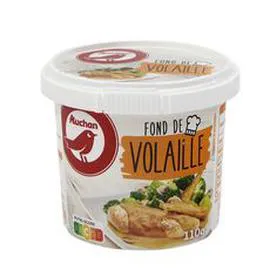 AUCHAN Fond de volaille déshydraté avec bec verseur 110g