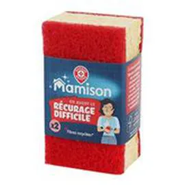 MARQUE REPÈRE, MAMISON Eponges grattantes Récurage difficile x2