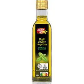 BOUTON D'OR Huile d'olive vierge extra saveur basilic 250ml