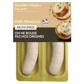 MONOPRIX Boudins blancs 250g