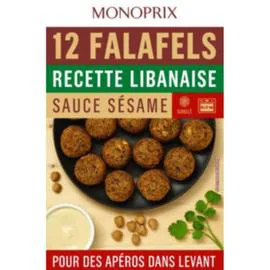 MONOPRIX 12 falafels avec Sauce Sésame 280g