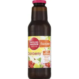 GAYELORD HAUSER Jus de Cranberry 75cl