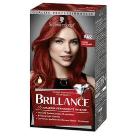 SCHWARZKOPF, BRILLANCE Coloration Permanente rouge cachemire 842 l'unité