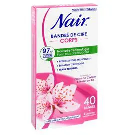 NAIR Bandes de cire corps x40