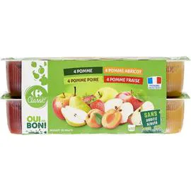 CARREFOUR Compote aux fruits 16x100g