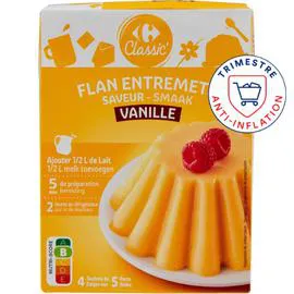 CARREFOUR CLASSIC' Préparation dessert flan vanille 192g