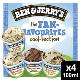 BEN & JERRY'S Glace The Fan-Favourites Cool-lection 292g