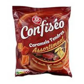 MARQUE REPÈRE, CONFISÉO Caramels tendres 4 parfums 450g