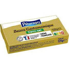PÂTURAGES Beurre gastronomique demi-sel 125g