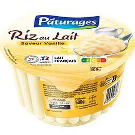 PÂTURAGES Riz au lait saveur vanille 500g
