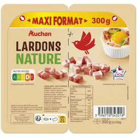 AUCHAN Lardons nature 2x150g