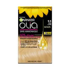 GARNIER, OLIA Coloration Cheveux Permanente Sans Amoniaque 9.3 Blond Clair Solaire l'unité