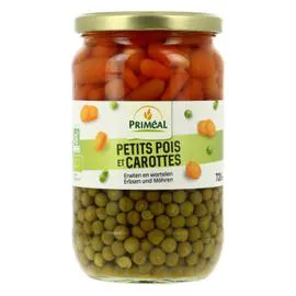 PRIMEAL Petits Pois Carottes Bio 660g