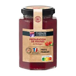 ITINÉRAIRE DES SAVEURS Préparation de fraises de Dordogne 315g