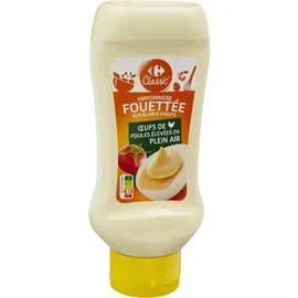 CARREFOUR CLASSIC' Mayonnaise fouettée au blancs d'Oeufs 398g