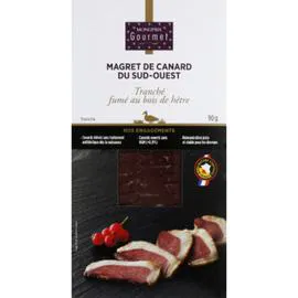 MONOPRIX GOURMET Magret de canard tranché fumé 90g