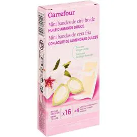 CARREFOUR Bandes de cire froide maillot aisselles x16
