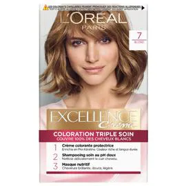 L'ORÉAL PARIS, EXCELLENCE Coloration Cheveux 7 Blond l'unité