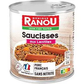 MONIQUE RANOU Saucisses aux lentilles 840g