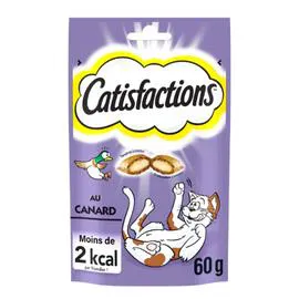 CATISFACTIONS Friandise pour chat au canard 60g