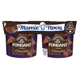 MAMIE NOVA Crème dessert fondant chocolat 2x150g