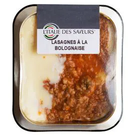 L'ITALIE DES SAVEURS Plat cuisiné Lasagnes à la bolognaise 400g