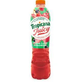 TROPICANA Boisson aux Jus de Fruits Juicy Saveur Pomme Cassis Framboise 1,5l