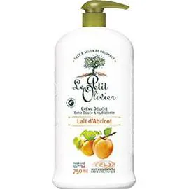 LE PETIT OLIVIER Crème douche extra douce & hydratante lait d'abricot 750ml