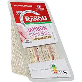 MONIQUE RANOU Sandwich jambon emmental 140g