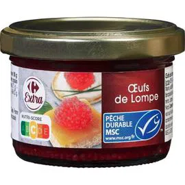 CARREFOUR EXTRA Oeufs de lompe rouges 80g