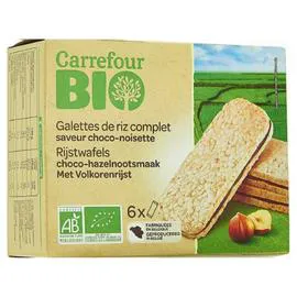 CARREFOUR BIO Galette bio choco-noisettes 6x20g