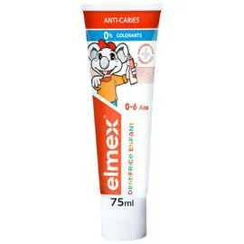 ELMEX Dentifrice enfant anti-caries 0 - 6 ans 75ml